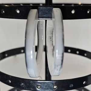 Marbeled Acrylic Hoop Earings